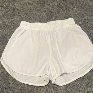 SHEIN Women's Cream Athletic Shorts